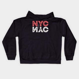 New york city Nyc with textured lettering Kids Hoodie